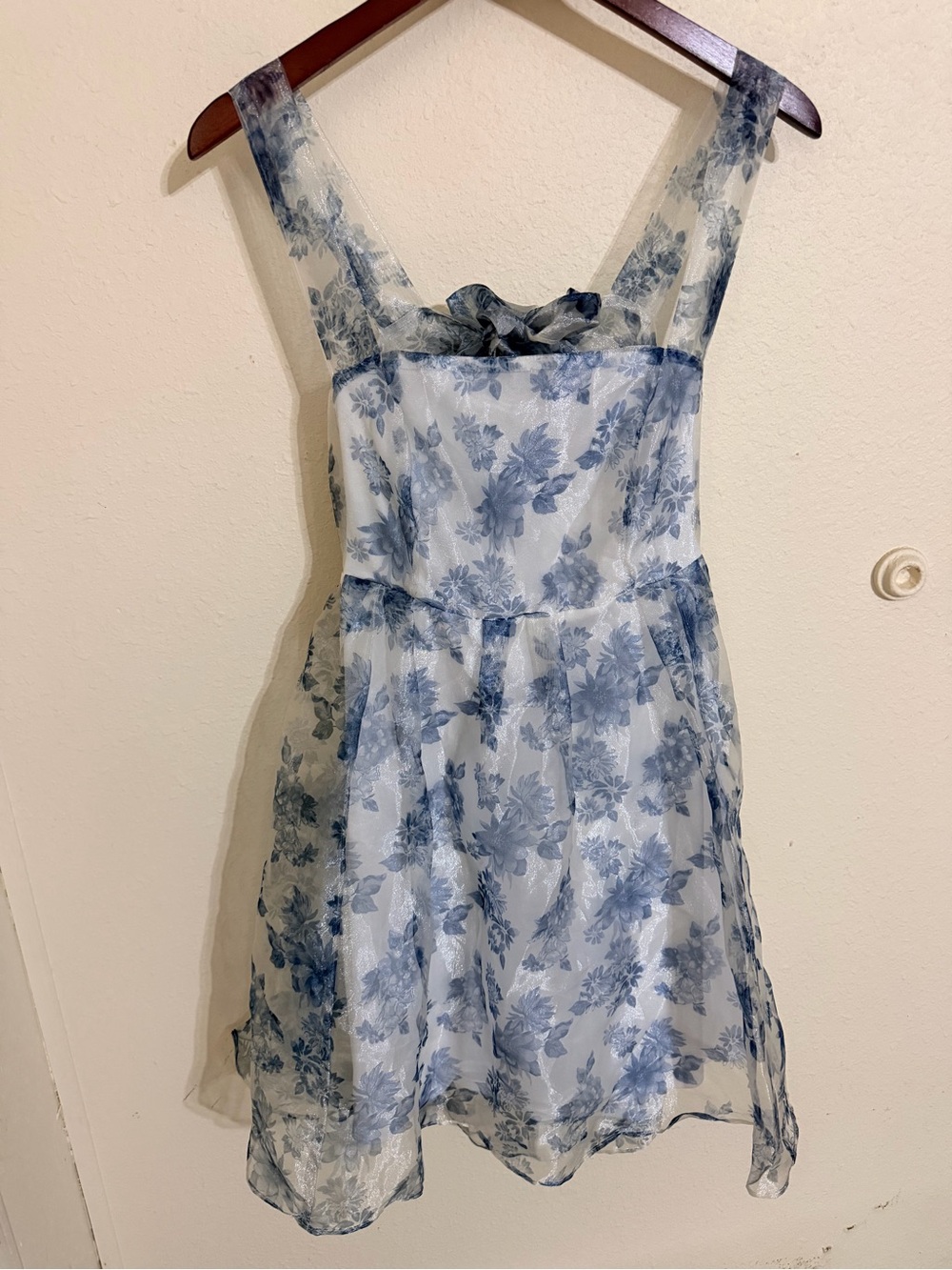 Altar'd State Blue Floral Chiffon Sundress for Girls